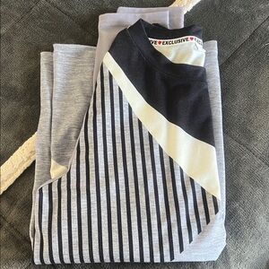 Men's Striped Gray Sweater